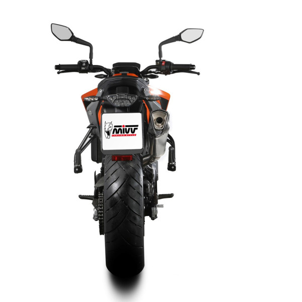 Глушник мотоцикловий Slip-On Line (Delta Race) MIVV для KTM Duke 790 (18-20) / 890 (20-) срібний