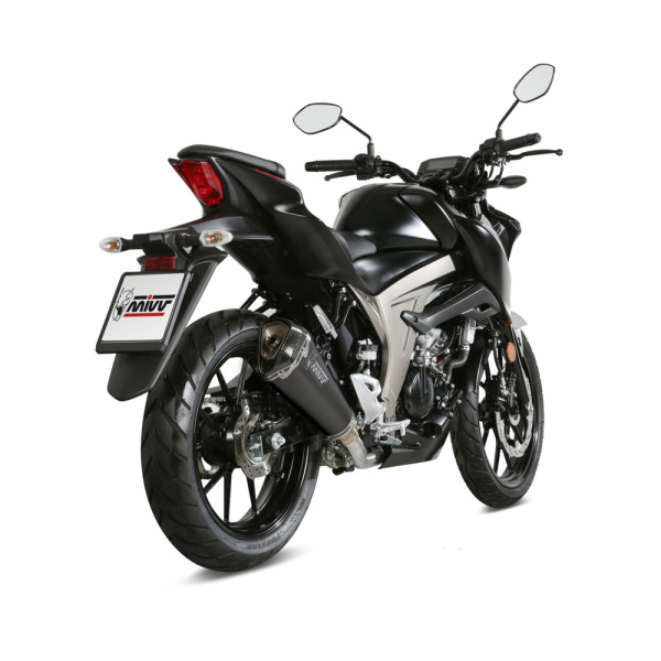 Повний вихлопний система (Delta Race) MIVV для Suzuki GSX-R 125 / GSX-S 125 (17-20) чорний