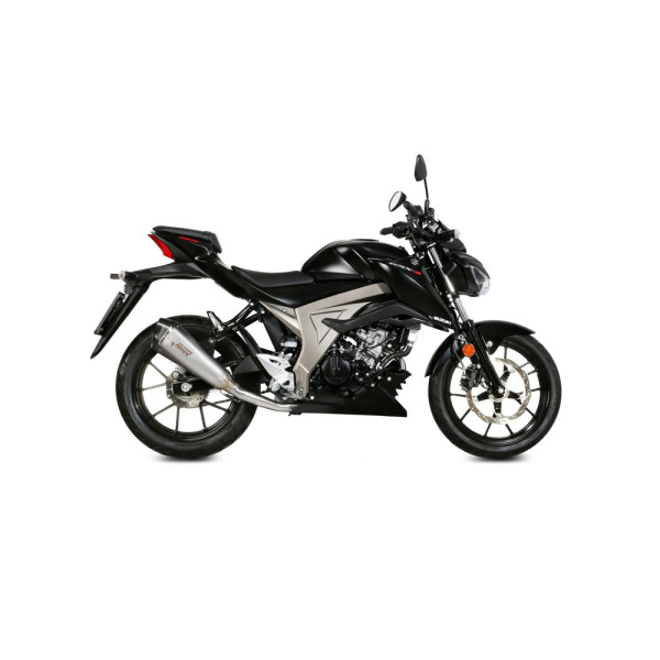 Повний вихлопний комплект (Delta Race) MIVV для Suzuki GSX-R 125 / GSX-S 125 (17-20) срібний