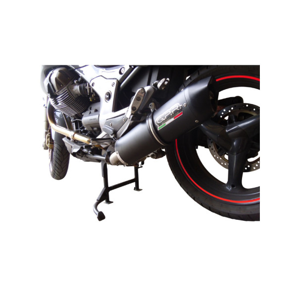 Глушник G.P.R Furore Nero Slip-On, Чорний Алюміній - Moto Guzzi Breva 1200 07-12