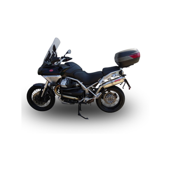 Глушник G.P.R Trioval Slip-On, Нержавіюча сталь - Moto Guzzi Stelvio 1200 4V 08-10