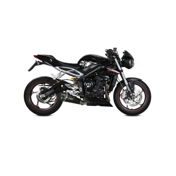 Глушник мотоцикловий Slip-On Line (Delta Race) MIVV для Triumph Street Triple 660 S / 765 R / RS / S (17-) чорний