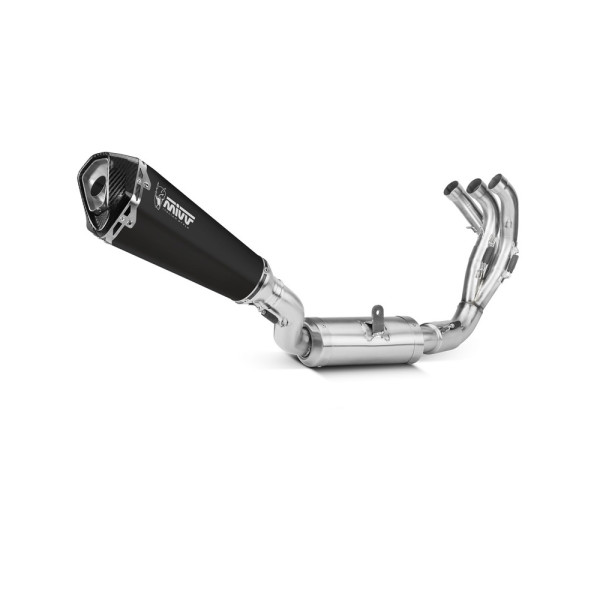 Повний вихлопний комплект (Delta Race) MIVV для Yamaha Tracer 9 / GT (21-) чорний
