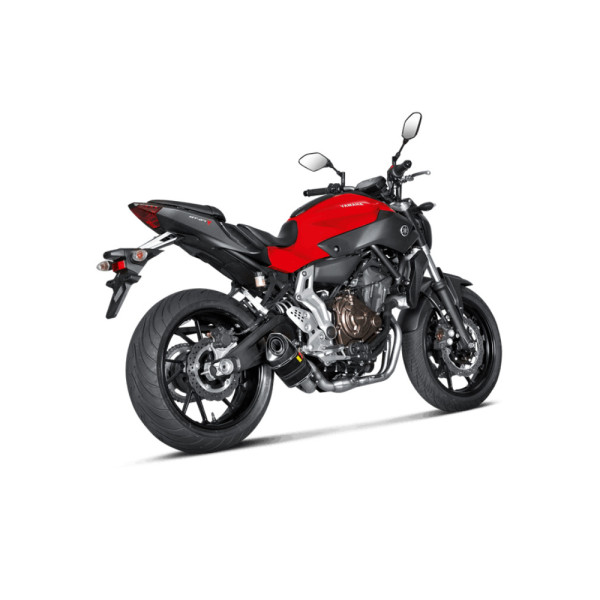 Повний вихлопний системи Akrapovič Racing Line Yamaha MT-07/ FZ-07 (14-)/ Tracer 700/ GT (16-23)/ XSR 700 (16-)/ XSR 700 XTribute (19-22) вуглецеве волокно