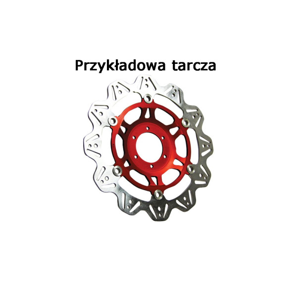 Гальмівний диск EBC VR629RED VEE ROTOR червоний на перед. Діаметр 320mm.