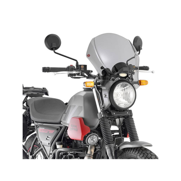 Мотоциклетний щиток GIVI 140S для Royal Enfield Scram 411 (22-) затемнений креплення в комплекті