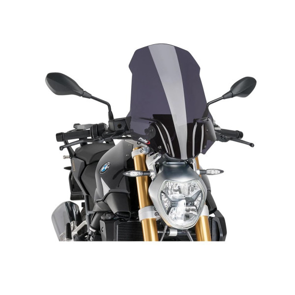 Вітрове скло PUIG для BMW R1200R (15-18) для оригінального кріплення BMW сильно затемнене