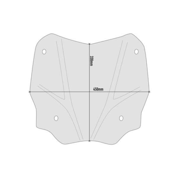 Мотоциклетний щиток GIVI Honda SH 125-150 (20-)/ SH 350 (21-) затемнений