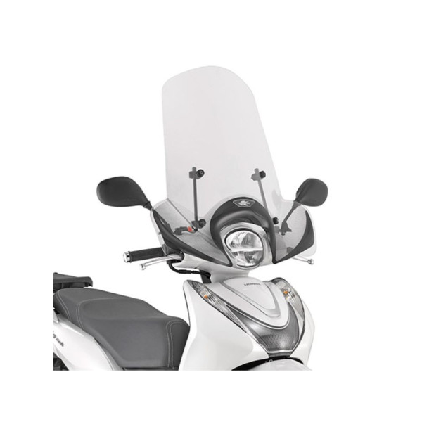 Мотоциклетний щиток Kappa для Honda SH Mode 125 (21-) прозорий монтаж вимагає кріплення A1193AK
