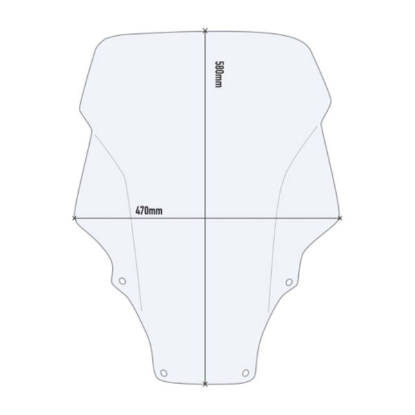 Мотоциклетний екран GIVI Honda Forza 125/ 350 (21-) прозорий