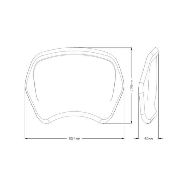 Мотоциклетний обтікач PUIG Retroplate для Honda CMX 1100 Rebel (21-) карбоновий