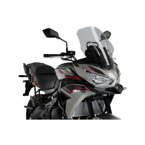 Мотоциклетний туристичний екран PUIG для моделі Kawasaki Versys 650 (22-) легка тонування