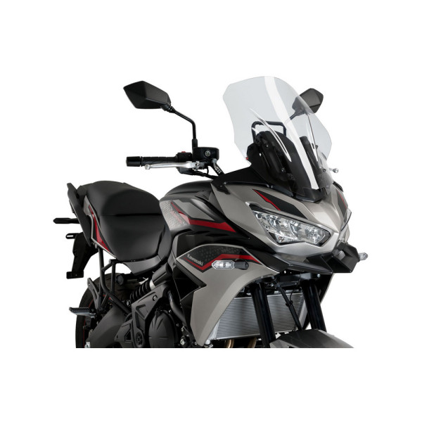 Мотоциклетний туристичний екран PUIG для моделі Kawasaki Versys 650 (22-) прозорий