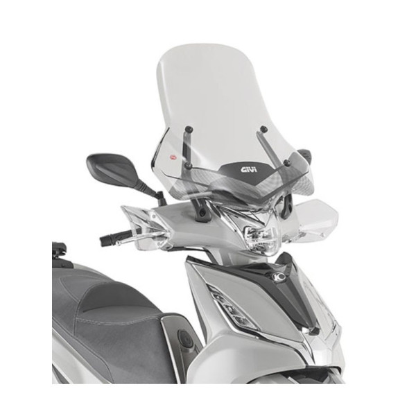 Мотоциклетний щиток GIVI для Kymco Agility 300 R16 (19-) прозорий монтаж вимагає кріплення D6114KIT