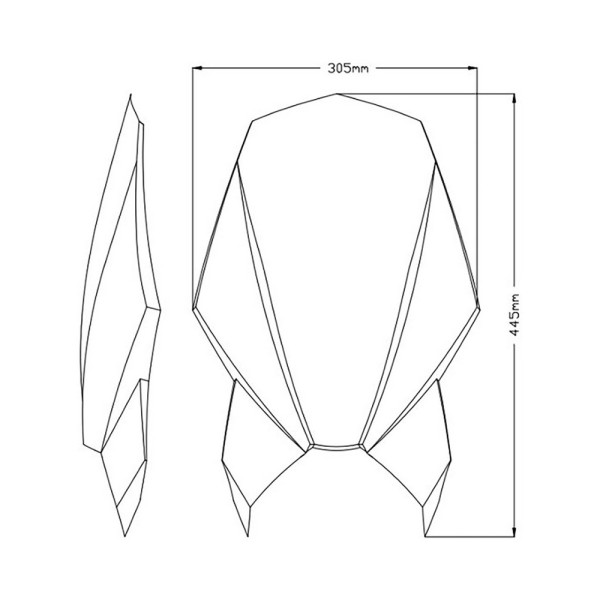 Мотоциклетний туристичний екран PUIG для Suzuki GSX-S950 / GSX-S1000 (21-) прозорий