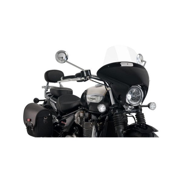 Мотоциклетний туристичний обтічник PUIG Batwing SML для Triumph Bonneville Speedmaster (18-) прозорий