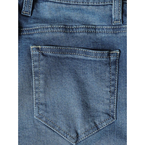 Джинси мотоциклетні жіночі PMJ Skinny сині