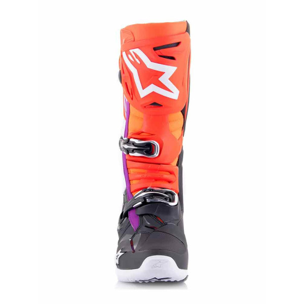 Бутси ендуро Alpinestars MX Tech 10 помаранчево-чорно-фіолетові