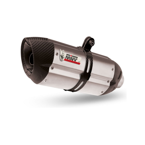 Випускні системи Slip-On Line (Suono) MIVV для Aprilia Shiver 750 (08-16) сріблясті