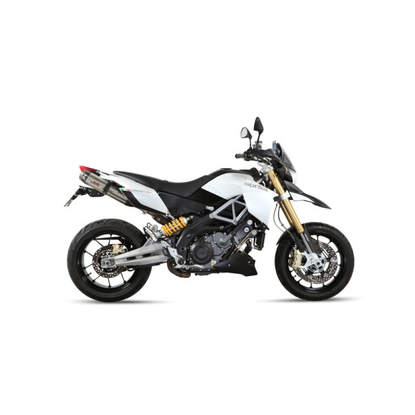 Вихлопні системи Slip-On Line (Suono) MIVV для Aprilia Dorsoduro 1200 (12-16) сріблясті