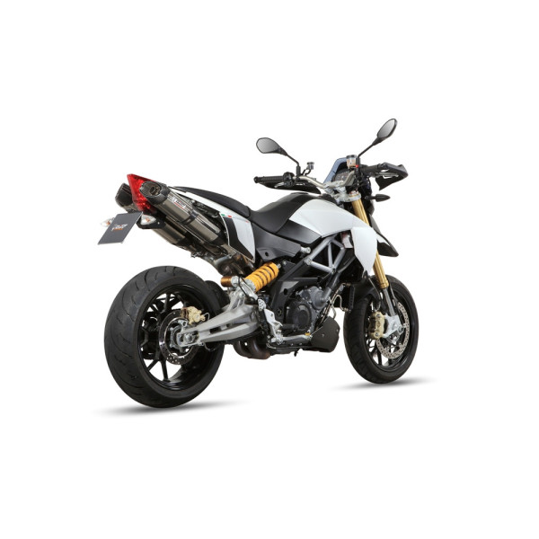 Вихлопні системи Slip-On Line (Suono) MIVV для Aprilia Dorsoduro 1200 (12-16) сріблясті