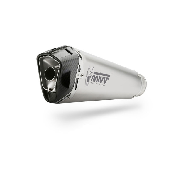 Глушник мотоцикловий Slip-On Line (Delta Race) MIVV для Benelli TRK502 (17-) срібний