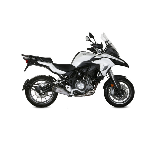 Глушник мотоцикловий Slip-On Line (Delta Race) MIVV для Benelli TRK502 (17-) срібний