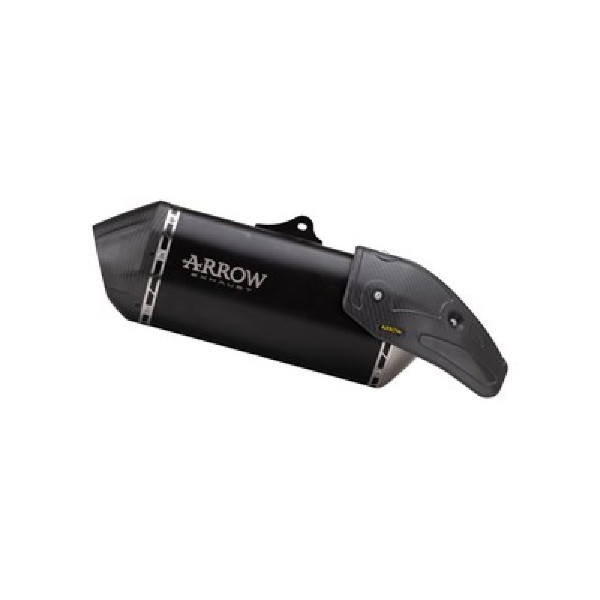 Вихлопна система Arrow Sonora Aprilia Tuareg 660 (22-23) з гомологацією, титановий, чорний