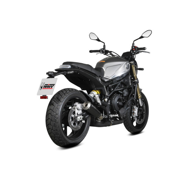 Глушник мотоцикловий (X-M1) MIVV для Benelli Leoncino 800 (22-23) чорний