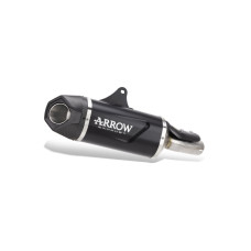 Вихлопна система Arrow Indy Race Evo з гомологацією Benelli TRK 502X (21-23) алюмінієва, чорна