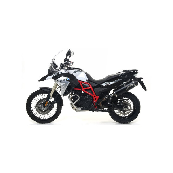 Глушник Arrow BMW F 650 GS 08-12, BMW F 800 GS / Adventure 08-18 Maxi Race-Tech, Темний алюміній + Карбон