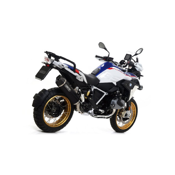 Глушник Arrow BMW R 1200 GS / Adventure 13-18, BMW R 1250 GS 19- Maxi Race-Tech, Темний алюміній + Карбон