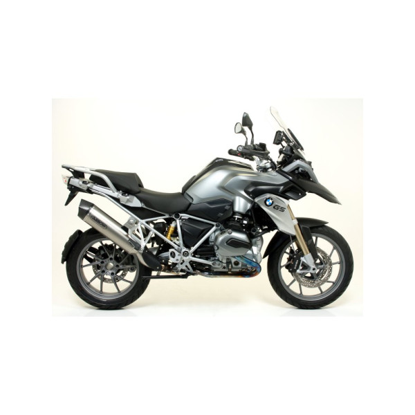 Глушник Arrow BMW R 1200 GS / Adventure 13-18, BMW R 1250 GS 19- Maxi Race-Tech, Титан + Вуглецеве волокно