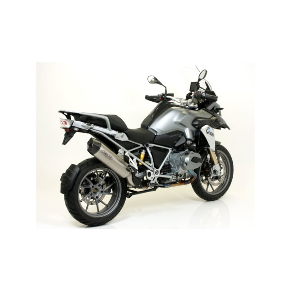 Глушник Arrow BMW R 1200 GS / Adventure 13-18, BMW R 1250 GS 19- Maxi Race-Tech, Титан + Вуглецеве волокно