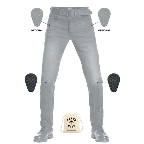 Мотоциклетні джинси Pando Moto Robby Slim чорні