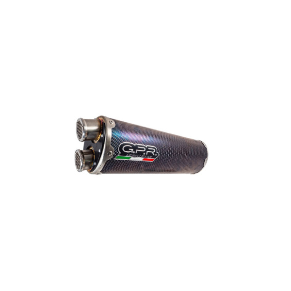 Глушник G.P.R Dual Poppy Impact Zero Slip-on, Нержавіюча сталь - BMW R 1250 Gs 19-20