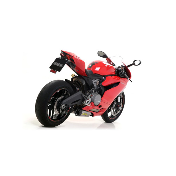 Глушник Arrow Works (набір) Ducati 1199 Panigale 12-15, 899 Panigale 14-15 Works, Титан + вуглецеве волокно