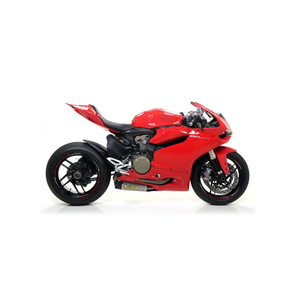 Глушник Arrow Works (набір) Ducati 1199 Panigale 12-15, 899 Panigale 14-15 Works, Титан + вуглецеве волокно