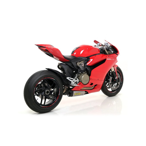 Глушник Arrow Works (набір) Ducati 1199 Panigale 12-15, 899 Panigale 14-15 Works, Титан + вуглецеве волокно