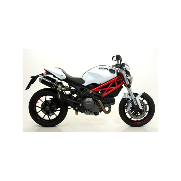 Комплект глушників Arrow Ducati Monster 696 08-14, Monster 796 10-14, Monster 1100 09-10 Thunder, Темний алюміній