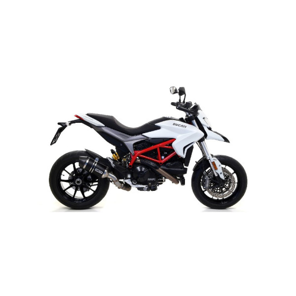 Глушник Arrow Ducati Hyperstrada 13-18, Hypermotard13-18 Race-Tech, Темний алюміній + вуглецеве волокно