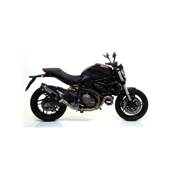Глушник Arrow Ducati Diavel 11-16, Multistrada 1200 / S 10-14, Monster 1200 14-15, Monster 821 14-17 Race-Tech, Темний алюміній + вуглецеве волокно