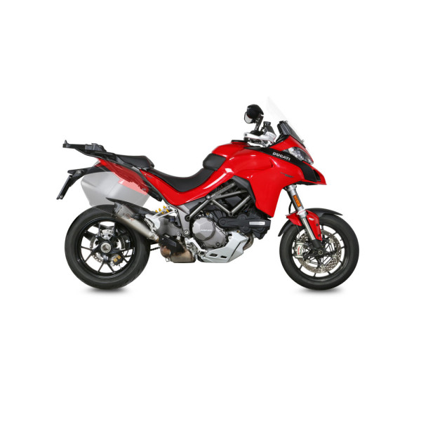 Глушник мотоцикловий Slip-On Line (Delta Race) MIVV для Ducati Multistrada 1200 (15-17) / 1260 (18-20) срібний