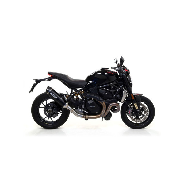 Глушник Arrow Ducati Monster 1200 / 1200R / 1200S 16-20 Race-Tech, Темний алюміній + вуглецеве волокно