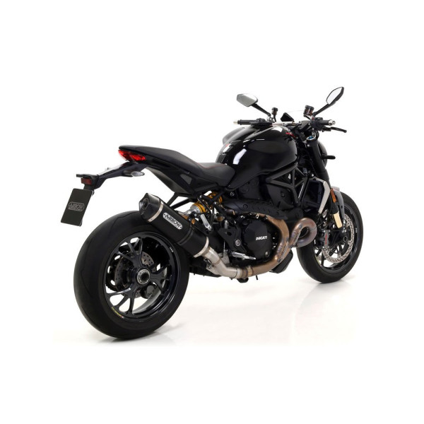 Глушник Arrow Ducati Monster 1200 / 1200R / 1200S 16-20 Race-Tech, Темний алюміній + вуглецеве волокно