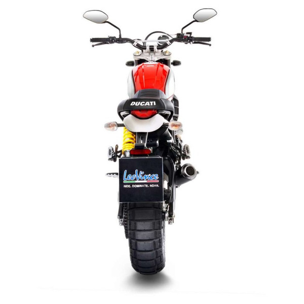 Вихлопна система LeoVince LV-10 Black Edition Slip-On, Нержавіюча сталь для Ducati Scrambler 800 Desert Sled 17-20