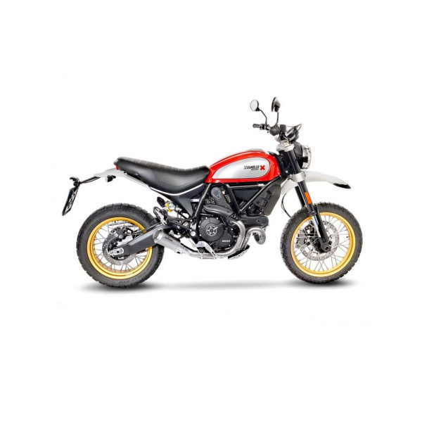 Випускний глушник LeoVince LV-10 Slip-On, Нержавіюча сталь для Ducati Scrambler 800 Desert Sled 17-20