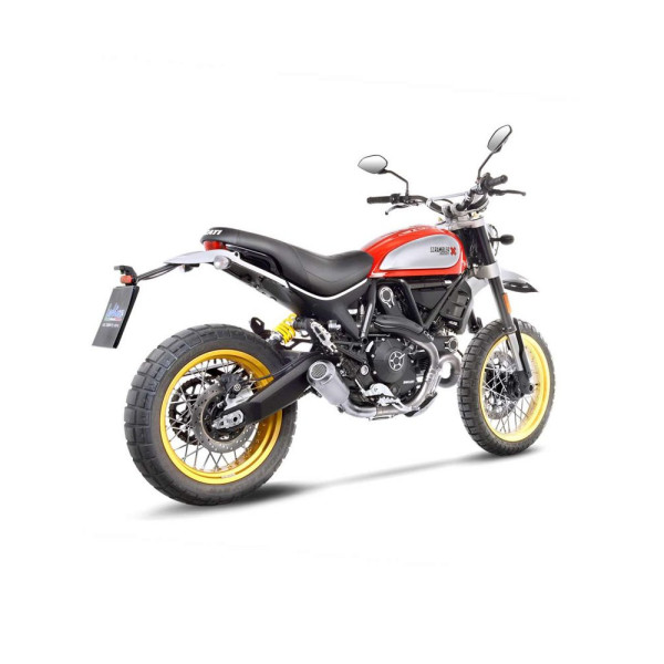 Випускний глушник LeoVince LV-10 Slip-On, Нержавіюча сталь для Ducati Scrambler 800 Desert Sled 17-20