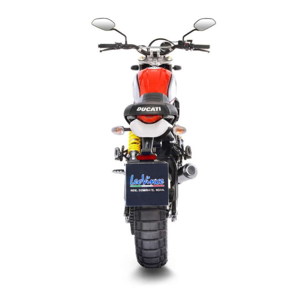 Випускний глушник LeoVince LV-10 Slip-On, Нержавіюча сталь для Ducati Scrambler 800 Desert Sled 17-20