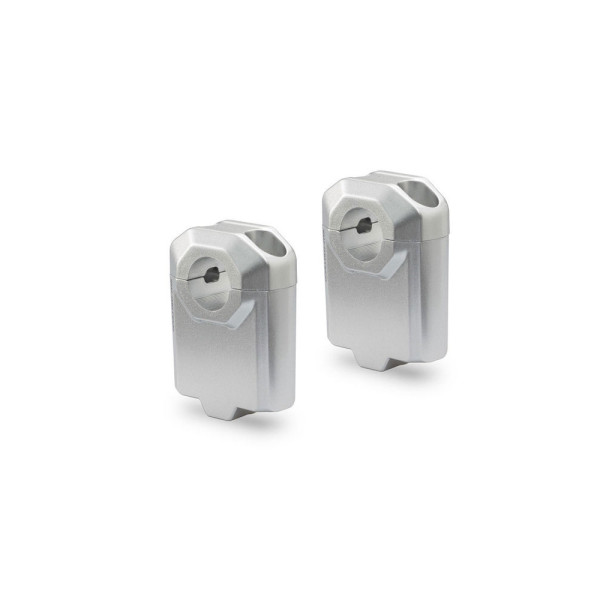 Набір для підвищення керма SW-MOTECH для кермів діаметром Ø 22mm H: 50mm срібний